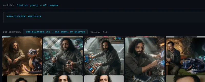 Image Curation System — Similarity Studio interface