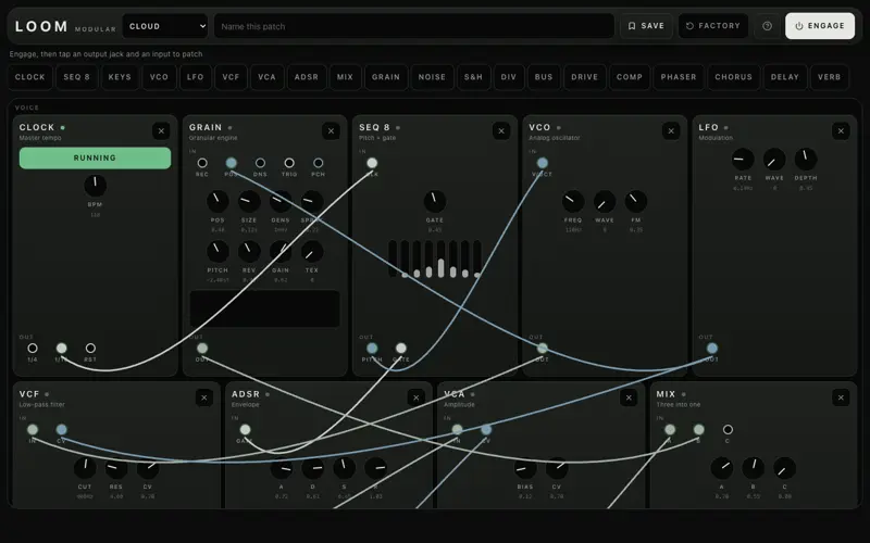 LOOM — modular workspace interface