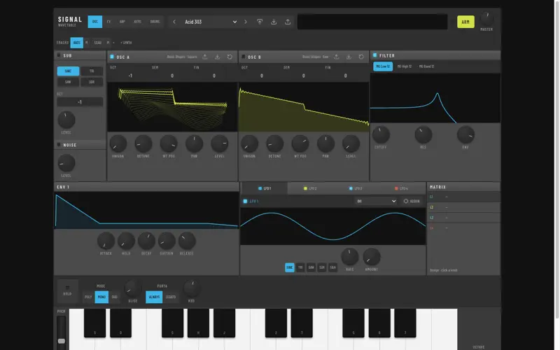 SIGNAL — instrument interface and architecture trace