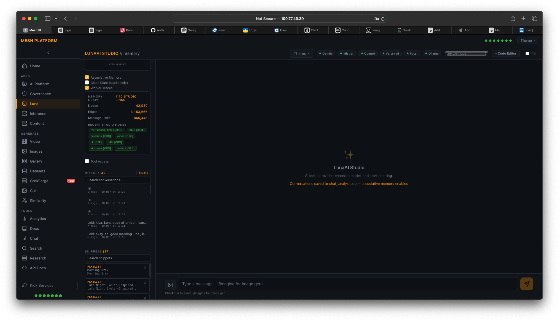 Multi-Provider Inference Studio screenshot 3